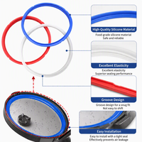 Joint d'étanchéité universel en silicone de qualité alimentaire pour couvercle de autocuiseur, résistant à la chaleur et anti-fuite, pour 3L, 5L, 8L, 12L