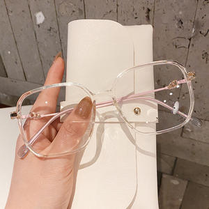 Montures de lunettes de vue irrégulières pleine monture D Brand, verres PC anti-UV et anti-lumière bleue, unisexe, forme quadrilatère T5-20051 - Product Image 5