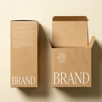Kotak Kemasan Kosmetik Perawatan Kulit Profesional dengan Logo Kustom, Terbuat dari Kertas Kraft Biodegradable, Model Lipat Atas Bawah, Dapat Didaur Ulang, Tahan Lama, dan Kokoh