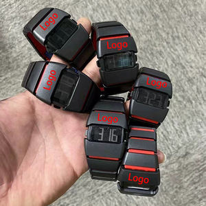 男性用クォーツ時計PK電子時計プラスチックバンドY2K NK新作メンズファッション高級リストバンド - Product Image 3