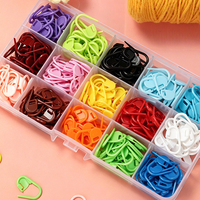 Marqueurs de mailles pour le tricot, épingles colorées antidérapantes, clips de positionnement, outils de tissage pour pulls DIY, accessoires de couture en boîte