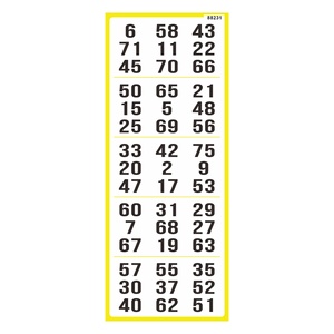Juego de Bingo de Tarjetas Personalizadas al por Mayor con Impresión Digital de Datos Variables y Tarjetas de Papel Desprendibles - Product Image 3