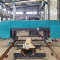 Scie à ruban portative de 1600 mm de diamètre avec moteur de 30 kW, scierie électrique horizontale pour le traitement du bois