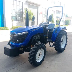 Mini tracteur agricole multifonctionnel de marque Weitai, petit tracteur agricole de jardin bleu avec ROPS 50 chevaux