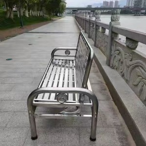 أريكة عامة شديدة التحمل 2 في 1 قابلة للطي سرير غير قابل للصدأ مع توفير مساحة للحديقة الخارجية كرسي غير قابل للصدأ - Product Image 6