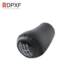 Pomo de Palanca de Cambios de Cuero Negro para MAZDA M3 BK BL 5 CR CW 6 II <span class=keywords><strong>GH</strong></span> CX-7 ER MX-5 NC <span class=keywords><strong>III</strong></span>, Palanca de Cambios Manual - Product Image 4