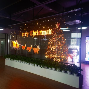 Very Easy to Install High Brightness Holographic Invisible Transparent Led Screen 4000nitsO Led Advertising Board - Product Image 5