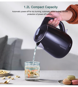 Hervidor Eléctrico de Acero Inoxidable de 1.2l con Control de Temperatura, Suministro de Fábrica, <span class=keywords><strong>Electrodomésticos</strong></span> de 110v/220v para Uso Doméstico - Product Image 5