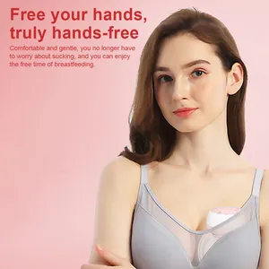 Invisible Integrated Design Hands-Free Portable Silent Milk Extractor Wearable Electric Breast Pump