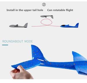 Avion en mousse de 48cm à éclairage LED de grande taille pour enfants - Product Image 5