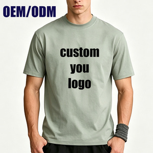 เสื้อยืดคุณภาพสูง 300gsm แบบกำหนดเองสำหรับผู้ชาย เสื้อยืดแขนสั้นเรียบง่ายสบายๆ พิมพ์ลายเสื้อยืดขายส่ง เสื้อยืดสั่งทำพร้อมโลโก้ - Product Image 1