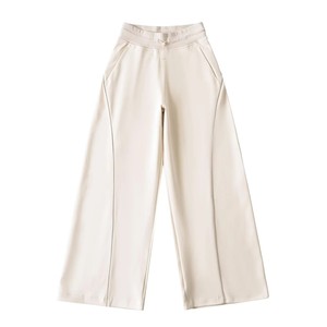 Pantalon large uni personnalisé avec logo pour <span class=keywords><strong>femme</strong></span>, décontracté, taille haute, pour le sport et le yoga, Sehe Fashion - Product Image 6