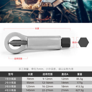 ชุดถอดน็อตซีเม็ง แบบเมตริก เหล็กกล้าคาร์บอน เกรดอุตสาหกรรม สำหรับน็อตหรือสลักเกลียวที่เสียหาย ใช้ซ่อมแซมรถยนต์ จักรยาน และเครื่องจักร - Product Image 3