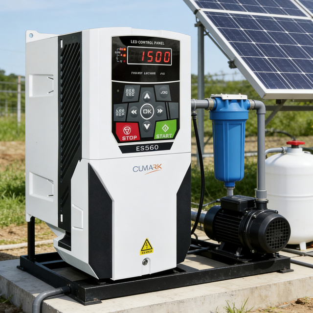 Solar Pump Inverter Hybrid Inverter VFD Supporting Solar and Grid Power 1 Phase/3 Phase 220V/380V DC to AC