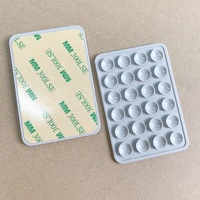 Support de téléphone à ventouse en silicone 24 ventouses, fixation mains libres à forte adhérence pour miroir, verre, carrelage, selfie, maquillage