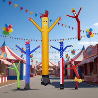 Danseur publicitaire gonflable personnalisé, tube publicitaire gonflable Chef Tube, homme agitant les bras, Sky Dancer pour restaurant
