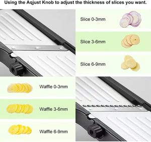 <b>Vegetable</b> & Fruit Cutter Slicer Stainless Steel Multi-function Potatoes Onion <b>Chopper</b> - Product Image 3