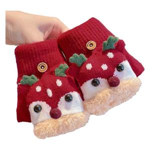 <span class=keywords><strong>Guanti</strong></span> invernali caldi per bambini con Flip Cover a cinque dita graziose ragazze in <span class=keywords><strong>lana</strong></span> sportiva da <span class=keywords><strong>bambina</strong></span> in Nylon semplice - Product Image 5