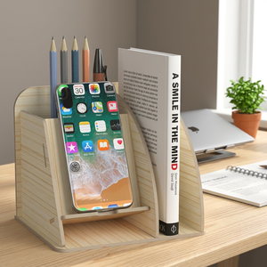 Multifunctional Paper Desk Organizer With <b>Phone</b> <b>Stand</b> And Book Holder Simple Office Storage For Promotional Activities - Product Image 3