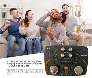 GAX-V10 Thẻ Âm Thanh Hát Trực Tiếp Chuyên Nghiệp Mới Cho Điện Thoại Di Động Máy Tính Phổ Thông Đi Kèm Với Nhiều Hiệu Ứng Âm Thanh - Product Image 5