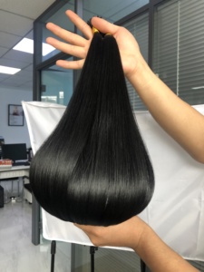 New <strong>Design</strong> Premium 20 INCH 100% Human Remy Hair Straight Brazilian Hair Wig Virgin Hair Extensions Hand Tied <strong>Weft</strong> - Product Image 2