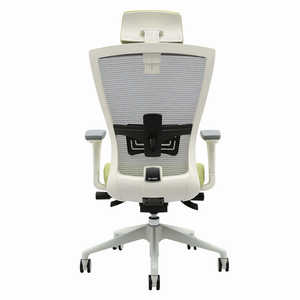 Henglin sang trọng màu đen Ghế văn phòng điều hành da và lưới thiết kế phong cách hiện đại cho bàn sử dụng - Product Image 3