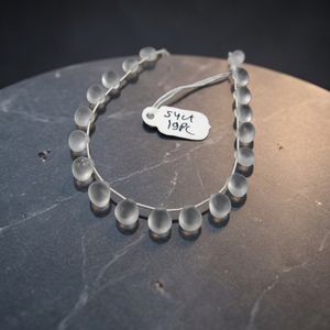 Perles de cristal de quartz naturel facettées 8x8mm, forme cœur lisse, qualité supérieure, certifiées par un tiers, 54 carats, 19 pièces, en vrac - Product Image 3
