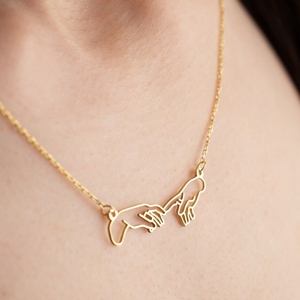 Collier Renaissance en acier inoxydable plaqué or 18 carats, sans ternissement, bijoux faits à <span class=keywords><strong>la</strong></span> main, <span class=keywords><strong>création</strong></span> de l'<span class=keywords><strong>Adam</strong></span>, vente en gros - Product Image 6