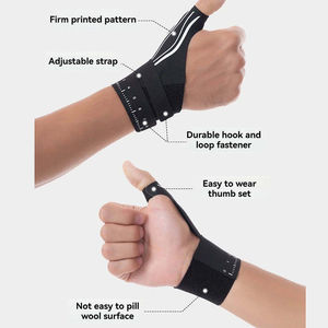Muñequera de Compresión Ajustable, Transpirable, con Estabilizador de Pulgar, Alivio del Dolor Deportivo, Soporte para Muñeca y Pulgar - Product Image 4