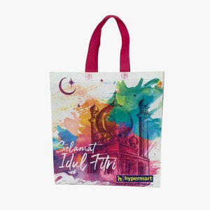 Bolsa de Compras Promocional Personalizada de Tela No Tejida Spunbond Laminada, con Cordón, Logotipo, Reutilizable, Ecológica, Impresa con Serigrafía - Product Image 6