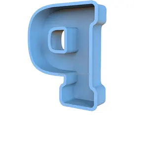 Harzform, 3D-Silikonformen mit großem Buchstaben für das Gießen von Epoxidharz, Alphabet formen De Silicona para Resina