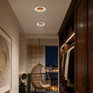 Plafonnier LED à détecteur de mouvement 9W 12W PIR anti-éblouissement, lampe encastrée pour balcon intérieur, couloir, lumière nocturne à détection de présence humaine - Product Image 4