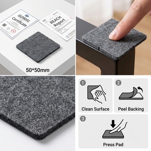 Self-Stick <strong>Rubber</strong> <strong>Feet</strong> Adhesive Bumpers for <strong>Electronics</strong> Speakers Laptops Appliances Furniture - Product Image 2