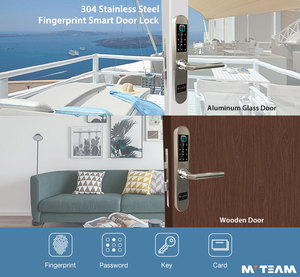 Bán buôn Giá Home Khách Sạn Thông Minh Sinh Trắc Học Vân Tay Thông Minh Hệ Thống Khóa Cửa Sử Dụng Ngón Tay/Thẻ/Code/Chìa - Product Image 2