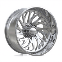 Jantes forgées Fanxi Silver Polish 8x6.6 8x170 8x180 6x139.7 pour voitures particulières 24x14 26x14 26x16 pour Chevy 2500 Ram2500 F250