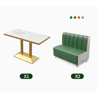Tables et chaises de restaurant, ensemble de banquettes de café, sièges modernes, solides, écologiques et faciles à nettoyer pour les salons de thé et les restaurants de nouilles