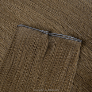 Extensions de cheveux humains russes Genius Weft de qualité 12A, prêtes à la livraison, en vrac, couleur marron, double épaisseur, type Eslavo - Product Image 3