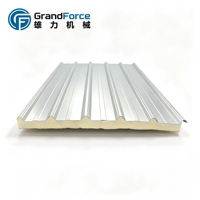 Machine de fabrication de panneaux sandwich à grande vitesse, personnalisée, avec écran tactile PLC, certifiée CE, pour ligne d'isolation des murs de chambre froide