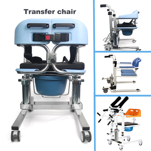 Silla de Inodoro Ajustable con Ruedas para el Cuidado en el Hogar, Equipo de Seguridad para Baño, para el Traslado de Pacientes Mayores y Uso en el Inodoro - Product Image 4