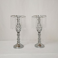 Vase de table en fer forgé pour mariage, chandelier en cristal, porte-fleurs pour restaurant occidental, support de fleurs, guide routier de galvanoplastie