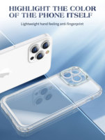 Étui de protection métallique pour appareil photo pour iPhone 16 17 Pro Max, coque arrière transparente mate avec protection d'objectif en aluminium, coque de luxe antichoc