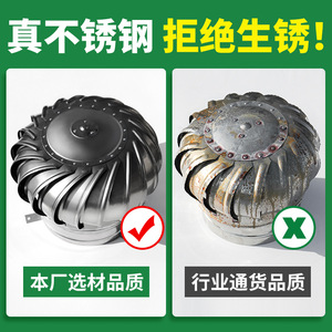 Stainless Steel Roof Ventilation Fan 600 Type Exhaust Ball Natural Ventilation Screw Fixing Louver Cover - Product Image 4