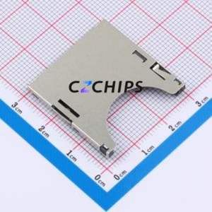 SD-120-CRP11 SD Card / Memory Card Connector SMD Connector Self-Return Type Standard SD Card Card Holder With Positioning Post - Product Image 1