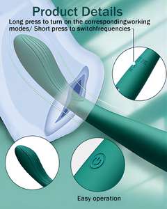 LOVE Best-Selling Female Finger-Point Tide Pen Vibrador 12 Frecuencia Calentamiento Alcanza rápidamente el orgasmo del punto G Dorado - Product Image 5