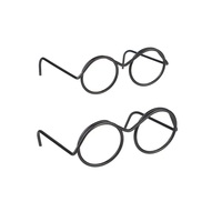 Mini-lunettes pour poupées, accessoires de déguisement DIY pour poupées, ressorts métalliques
