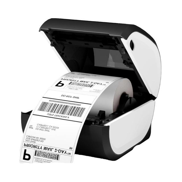 Thermal Shipping Label Printer Clear Label Maker with Waterproof Tape for Small Business