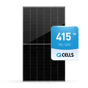 Hanwha Q cells Q PEAK DUO G10 Home Use Solar Panels 390W 395W 400W 410W 415 Watt All Black Bifacial Solar Panels Suppliers