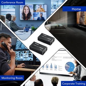 Syong HDMI Extender 196ft trên CAT5e CAT6 cáp <span class=keywords><strong>Ethernet</strong></span> 1080P Full <span class=keywords><strong>HD</strong></span> hỗ trợ HDMI 1.4 âm thanh video máy phát và máy thu - Product Image 4