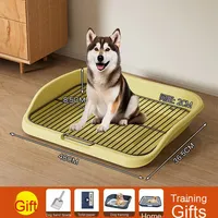 Moyen grand chien fournitures de toilette écologiques pot pour chien cadre en fer lavable démonté chats litière accessoires