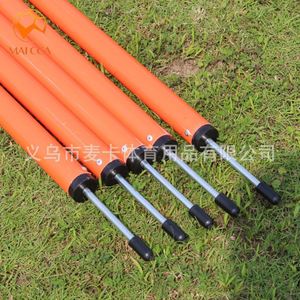 Poste de entrenamiento de dos secciones, equipo de entrenamiento de fútbol con postes envolventes, obstáculos de postes marcadores - Product Image 4